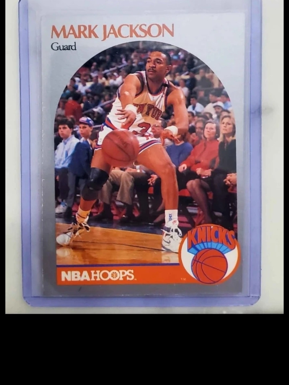 1990-91 NBA Hoops Mark Jackson #205 New York Knicks - Menendez Brothers Photo